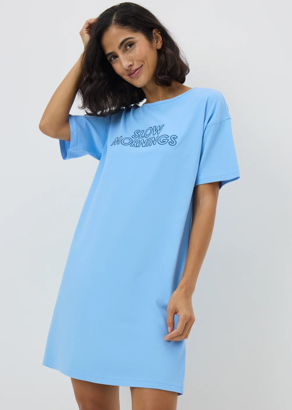 Blue Slow Mornings Nightie - Extra small Image 1