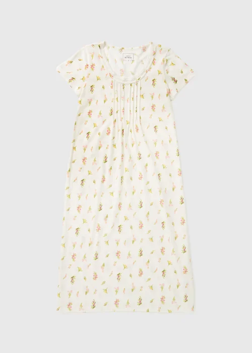 Cream Floral Lace Nightie - Extra small Image 2