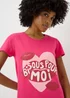 Pink Bisous Pour Moi T-Shirt Nightie - Extra small Image 2