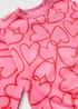 Girls Pink Heart Sweatshirt & Flare Legging Set (1-7 Years) - 1 to 1 half years Image 2