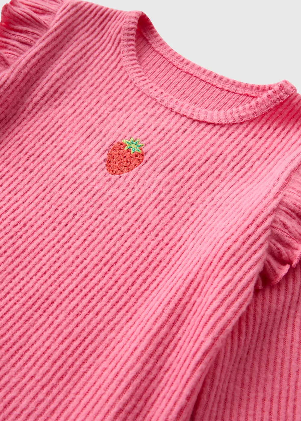 Girls Pink Strawberry Flare Set (1-7 Years) - 1 to 1 half years Image 2