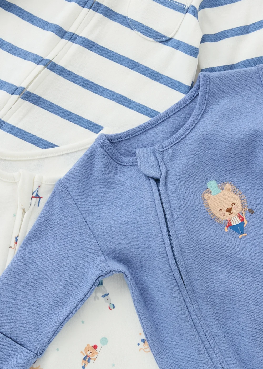 3 Pack Baby Layette Sleepsuits (0-12 Mnths) - First Size Image 2