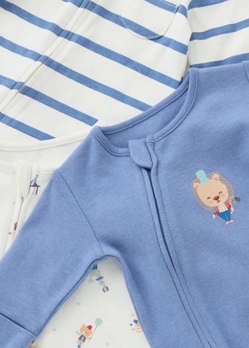 3 Pack Baby Layette Sleepsuits (0-12 Mnths) - First Size Image 2