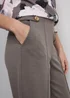 Et Vous Mocha Straight Leg Trousers - Size 20 Image 3