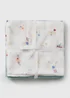 3 Pack Baby Blue Muslin Squares - One Size Image 1