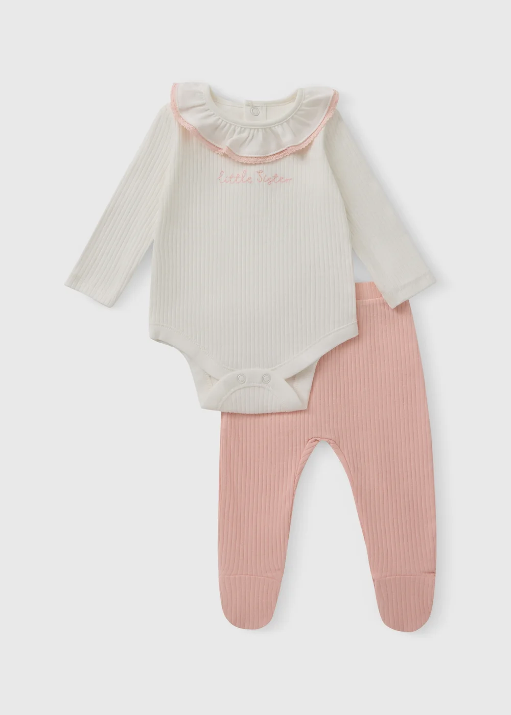 Baby Girls Little Sister Top And Leggings Set (0-12 Mnths) - First Size Image 1