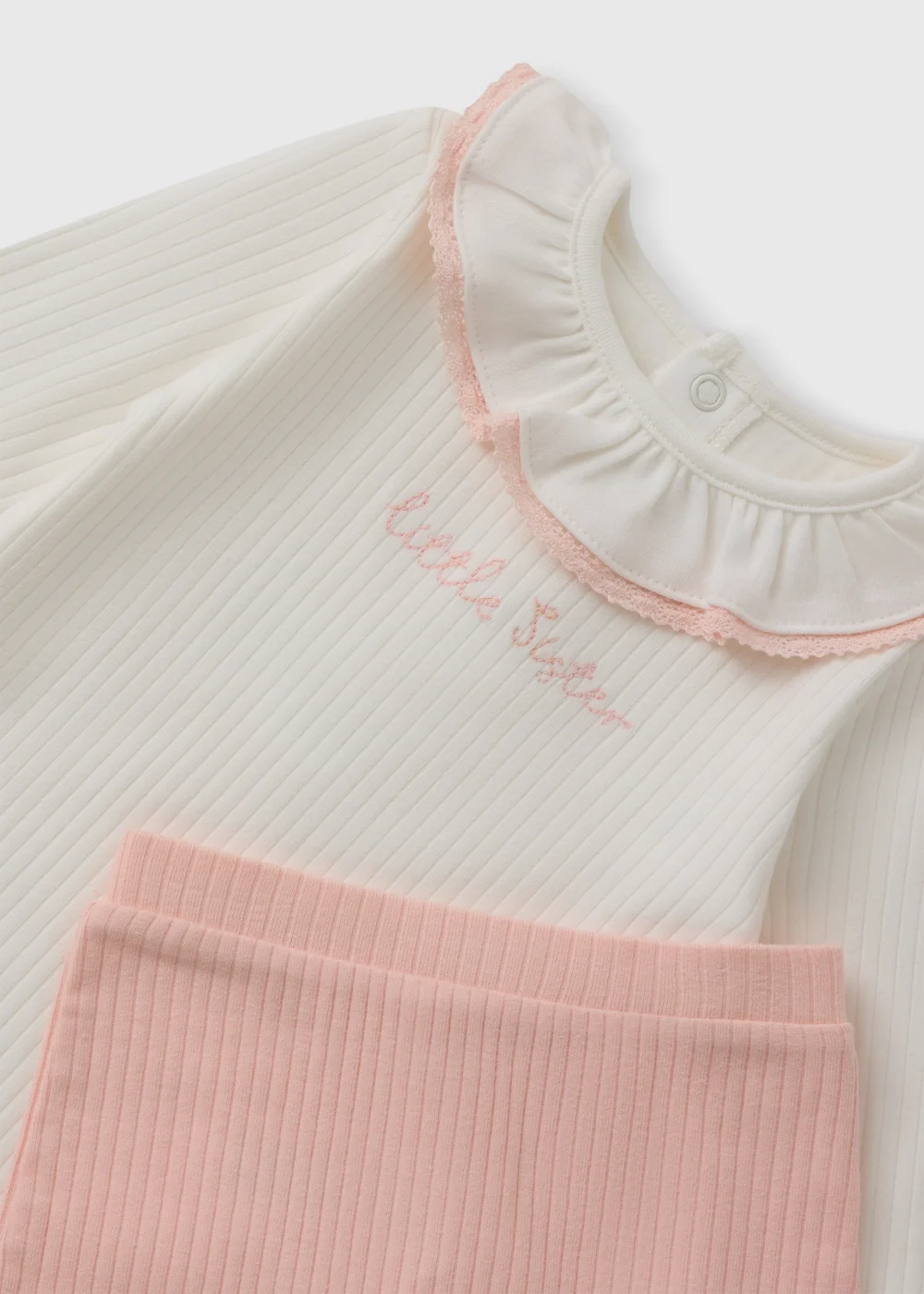 Baby Girls Little Sister Top And Leggings Set (0-12 Mnths) - First Size Image 2