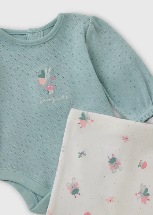 Baby Pink Top and Leggings Set (Newborn - 12 Months) - First Size Image 2