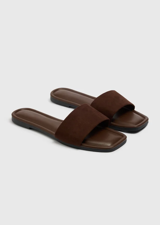 Brown Mule Sandals