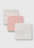3 Pack Baby Pink Mouse Muslin Cloths - One Size Image 1