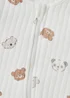Baby White Bear Wadded Sleepsuit (Newbron-12mths) - First Size Image 2