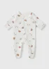 Baby White Bear Wadded Sleepsuit (Newbron-12mths) - First Size Image 1