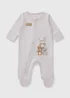 Neutral Bear Zip Sleepsuit (Newborn-12mths) - Up to 1 Month Image 1