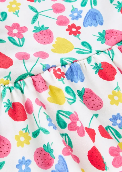 Girls Cream Floral Sweater Dress (1-7yrs) - 2-3 Yrs Image 2