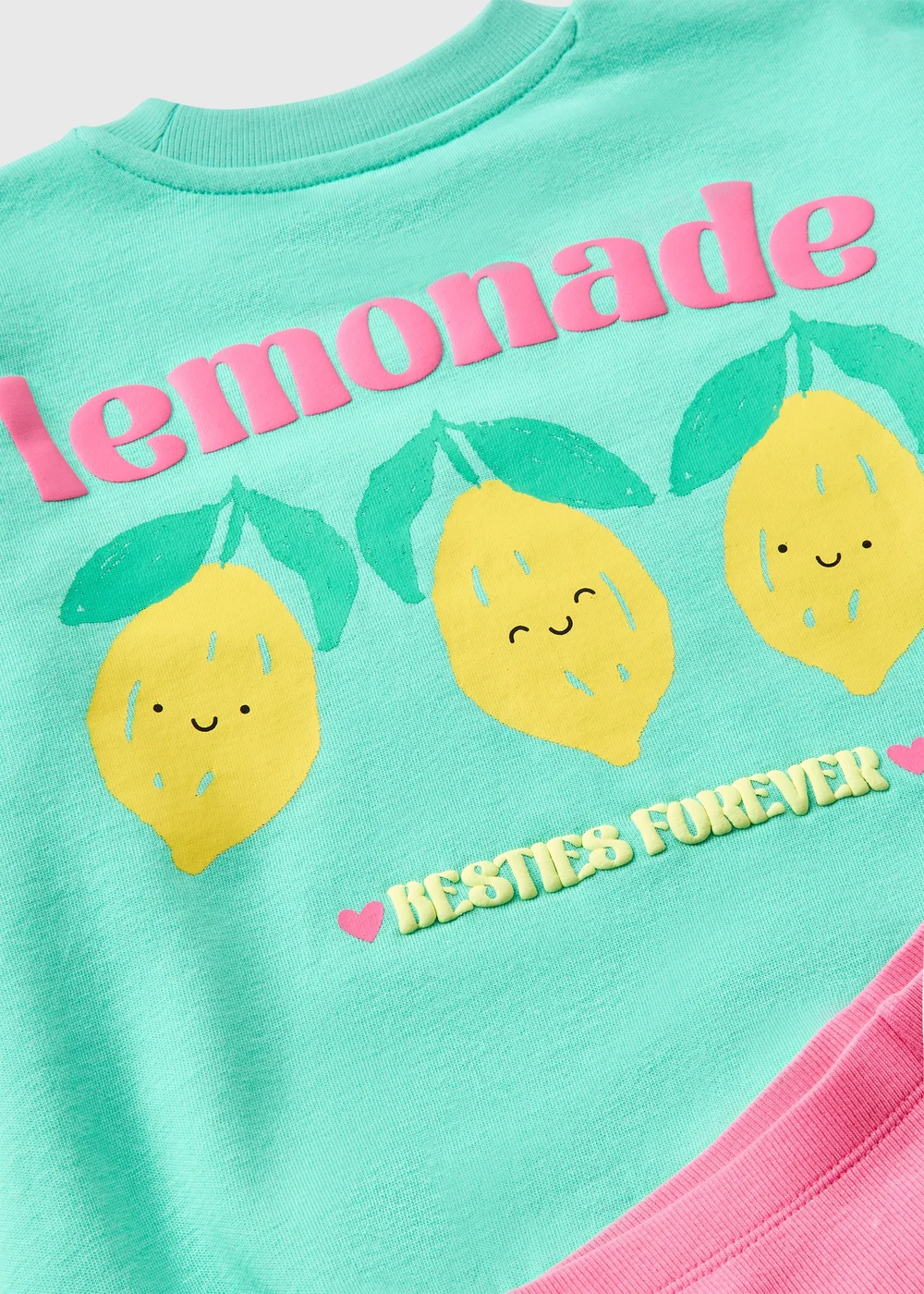 Girls Green Lemonade Sweatshirt & Legging Set (1-7yrs) - 1 to 1 half years Image 2