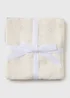 3 Pack Baby Grey Star Muslin Cloths - One Size Image 1