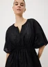 Black Tie Waist Kaftan - Extra small Image 1