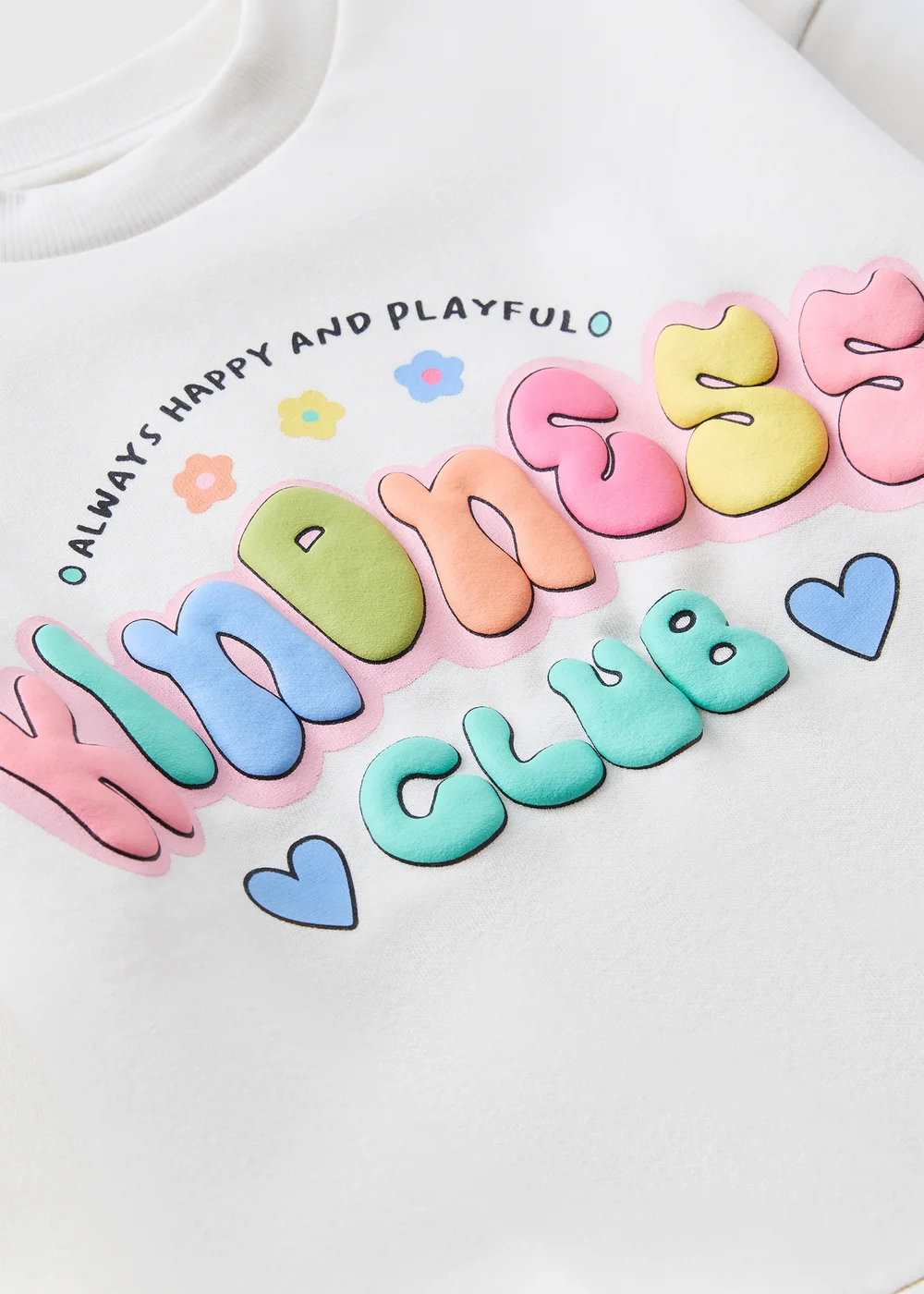 Girls White Kindness Sweatshirt (1-7yrs) - 1-1.5 Yrs Image 2