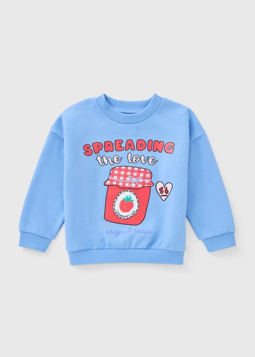 Girls Blue Fruit Jam Sweatshirt (1-7yrs) - 1-1.5 Yrs Image 1