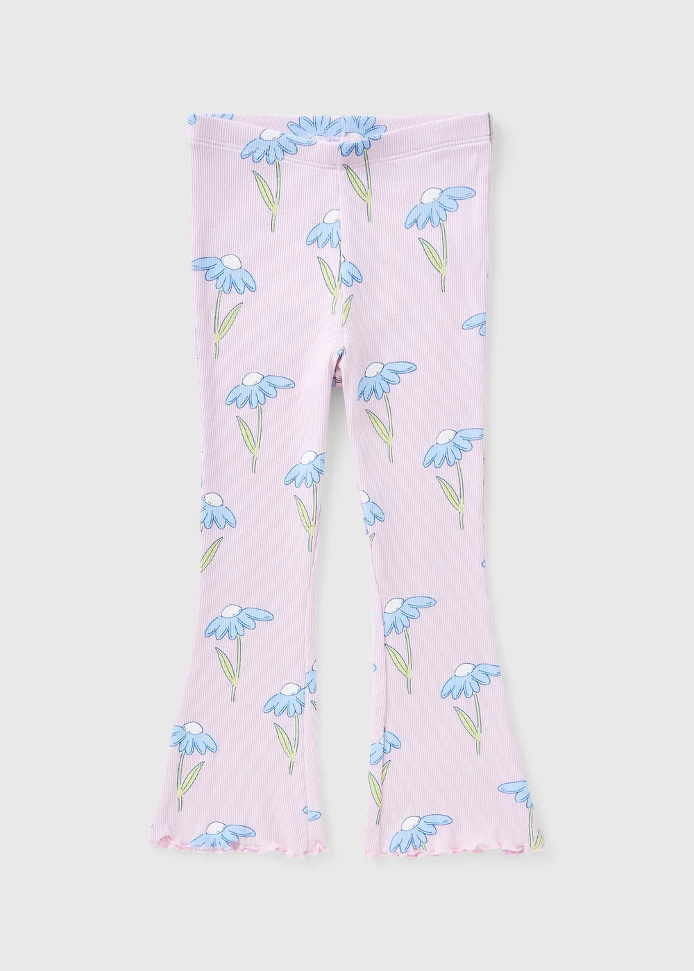 Girls Lilac Flower Flared Pants (1-7 Years) - 1 to 1 half years Image 1