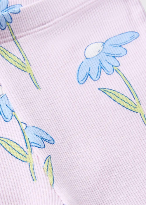 Girls Lilac Flower Flared Pants (1-7 Years) - 1 to 1 half years Image 2