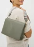 Green Triple Compartment Cross Body Bag - One Size Image 2