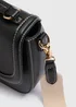 Black Top Handle Cross Body Bag - One Size Image 3