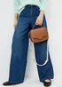 Tan Top Handle Crossbody Bag - One Size Image 1