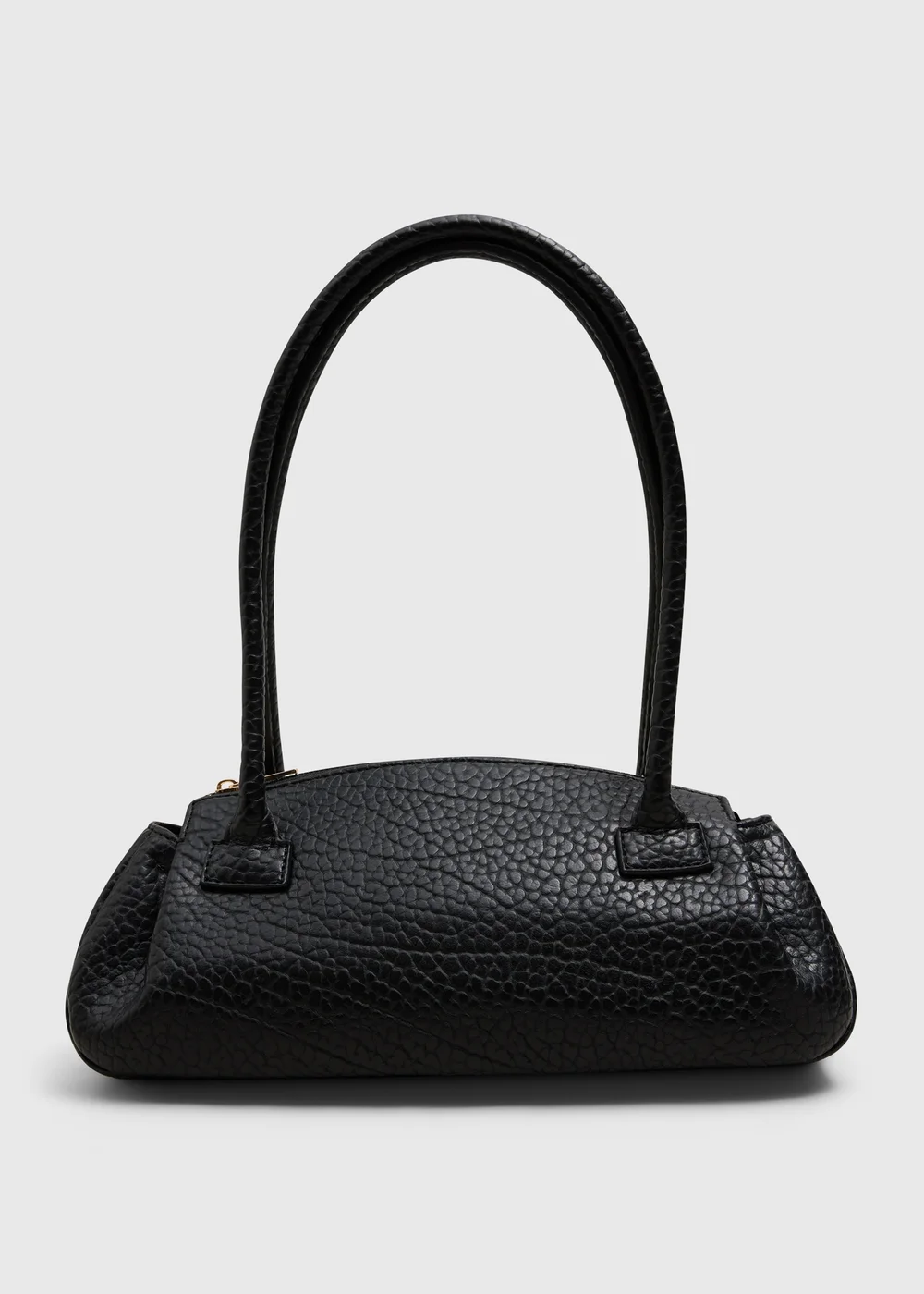 Black Grainy Shoulder Bag - One Size Image 1