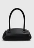 Black Grainy Shoulder Bag - One Size Image 1