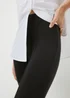Black Scuba Ponte Leggings - Size 14 Image 2