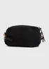 Black Barrel Crossbody Bag - One Size Image 1