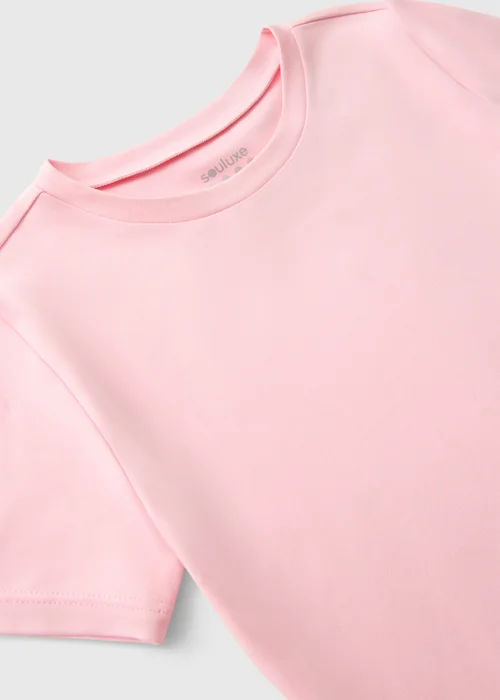 Girls Pink Soft Touch T-Shirt (7-15yrs) - Age 7 Years Image 2