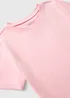 Girls Pink Soft Touch T-Shirt (7-15yrs) - Age 7 Years Image 2
