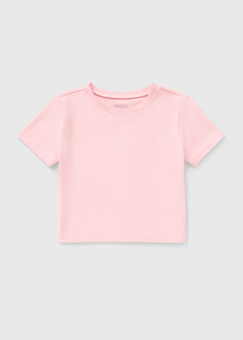Girls Pink Soft Touch T-Shirt (7-15yrs) - Age 7 Years Image 1
