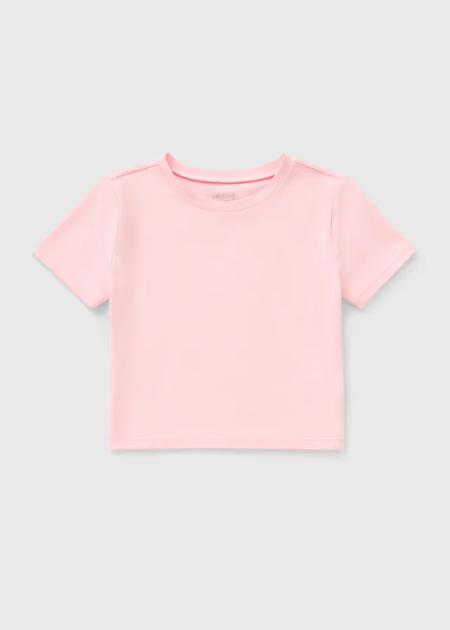 Girls Pink Soft Touch T-Shirt (7-15yrs)