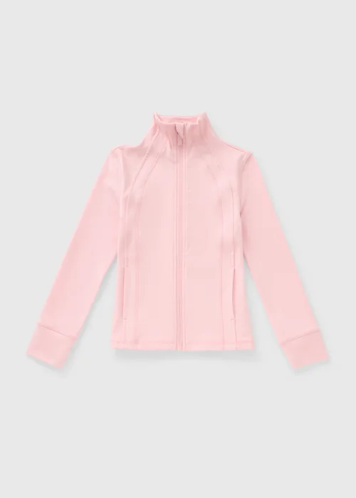 Girls Light Pink Sports Zip Jacket (7-15yrs) - Age 7 Years Image 1