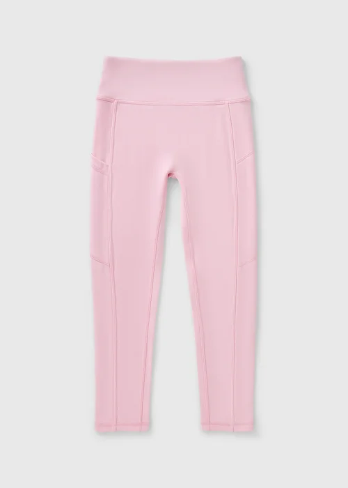 Girls Light Pink Soft Touch Leggings (7-15yrs) - Age 7 Years Image 1