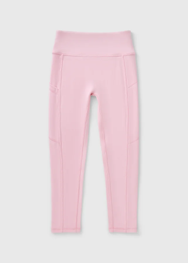 Girls Light Pink Soft Touch Leggings (7-15yrs)