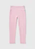 Girls Light Pink Soft Touch Leggings (7-15yrs) - Age 7 Years Image 1