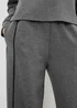 Grey Piped Scuba Co-Ord Wide Leg Trousers - Size 16 29 leg Image 3