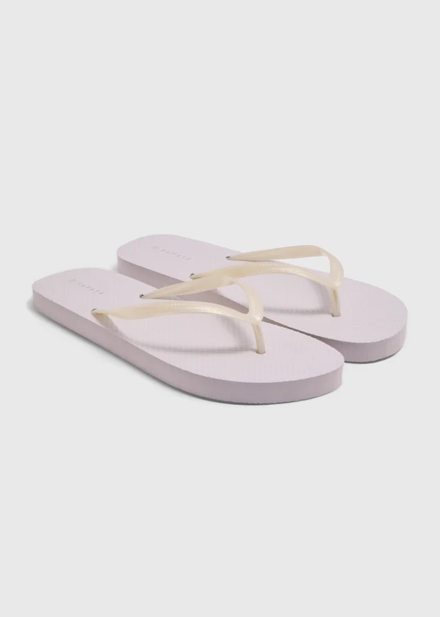 White Flip Flops