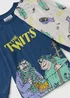 Roald Dahl Kids Blue The Twits Pyjama Set (1-7yrs) - 1 to 1 half years Image 2