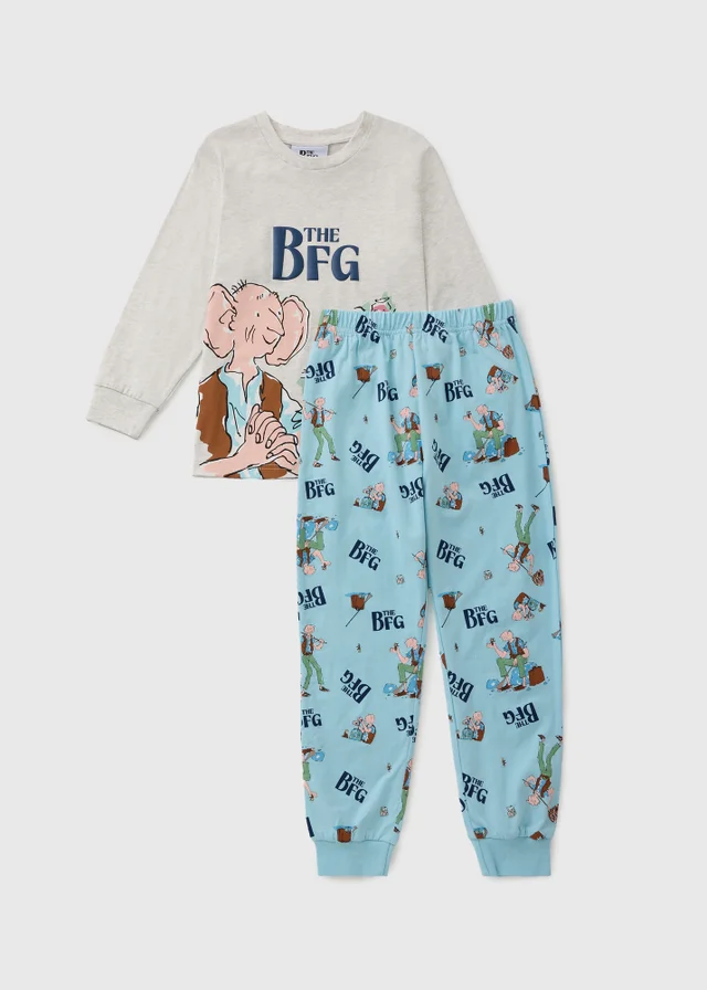 Boys White BFG Long Sleeve Pyjama Set (1-7yrs)