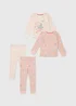 2 Pack Girls Pink Ballerina Mouse Long Pyjama Set (1-7yrs) - 1 to 1 half years Image 1