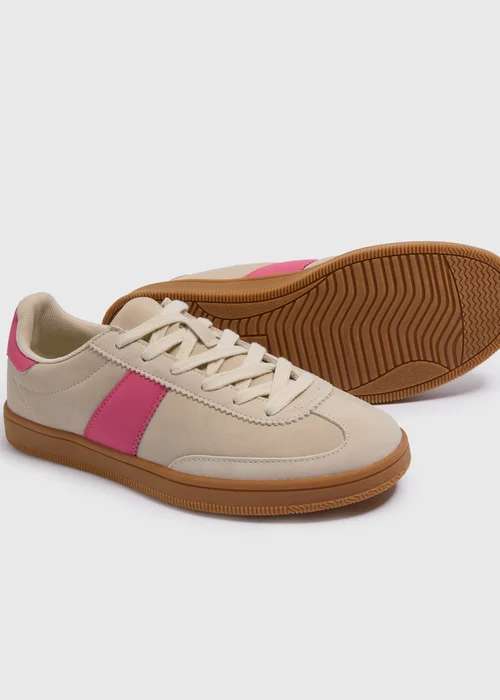 Pink Retro Trainers - Size 4 Image 2