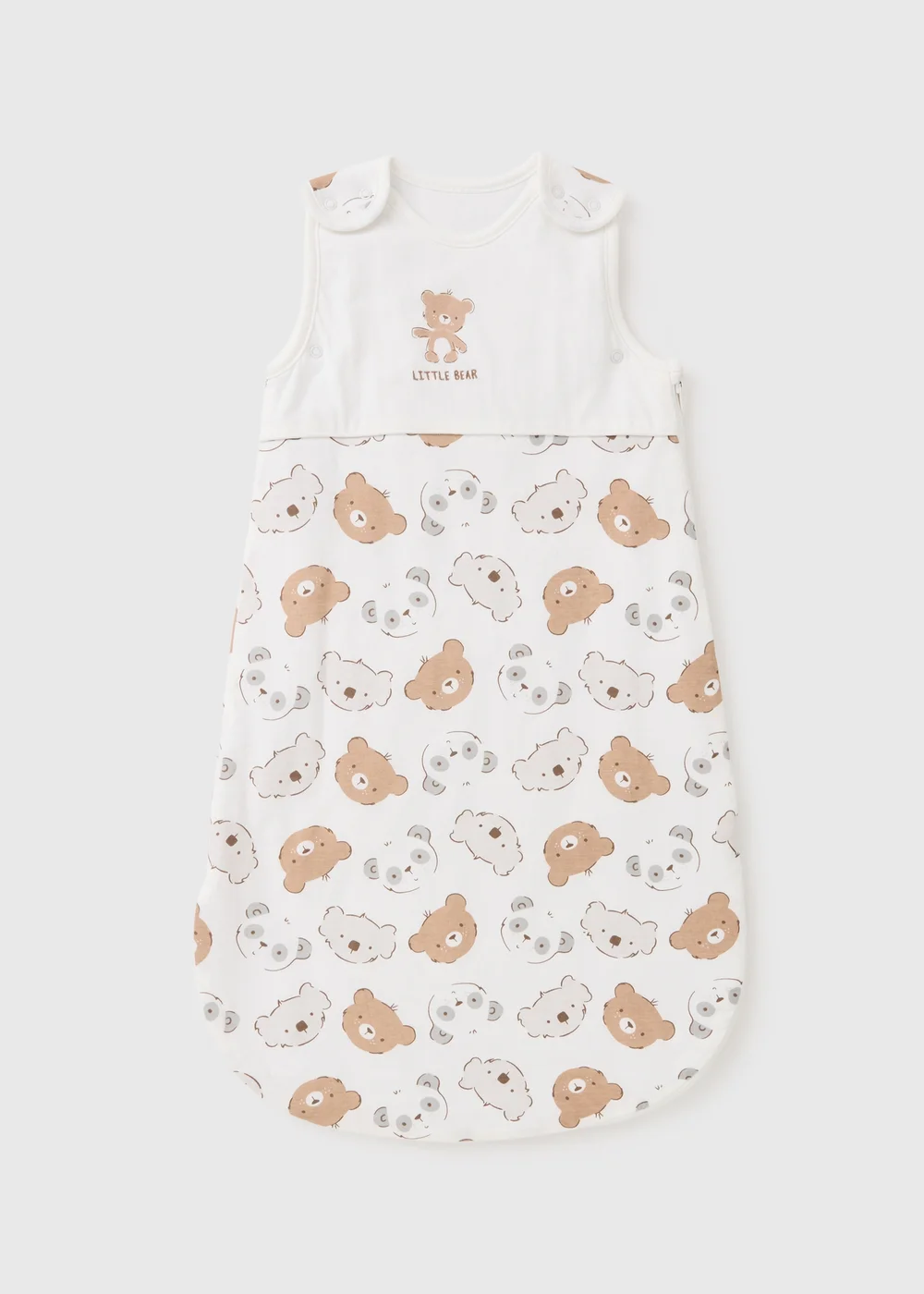 Baby White Bear Sleeping Bag (Newborn-18mths) - Age 0 - 6 Months Image 1