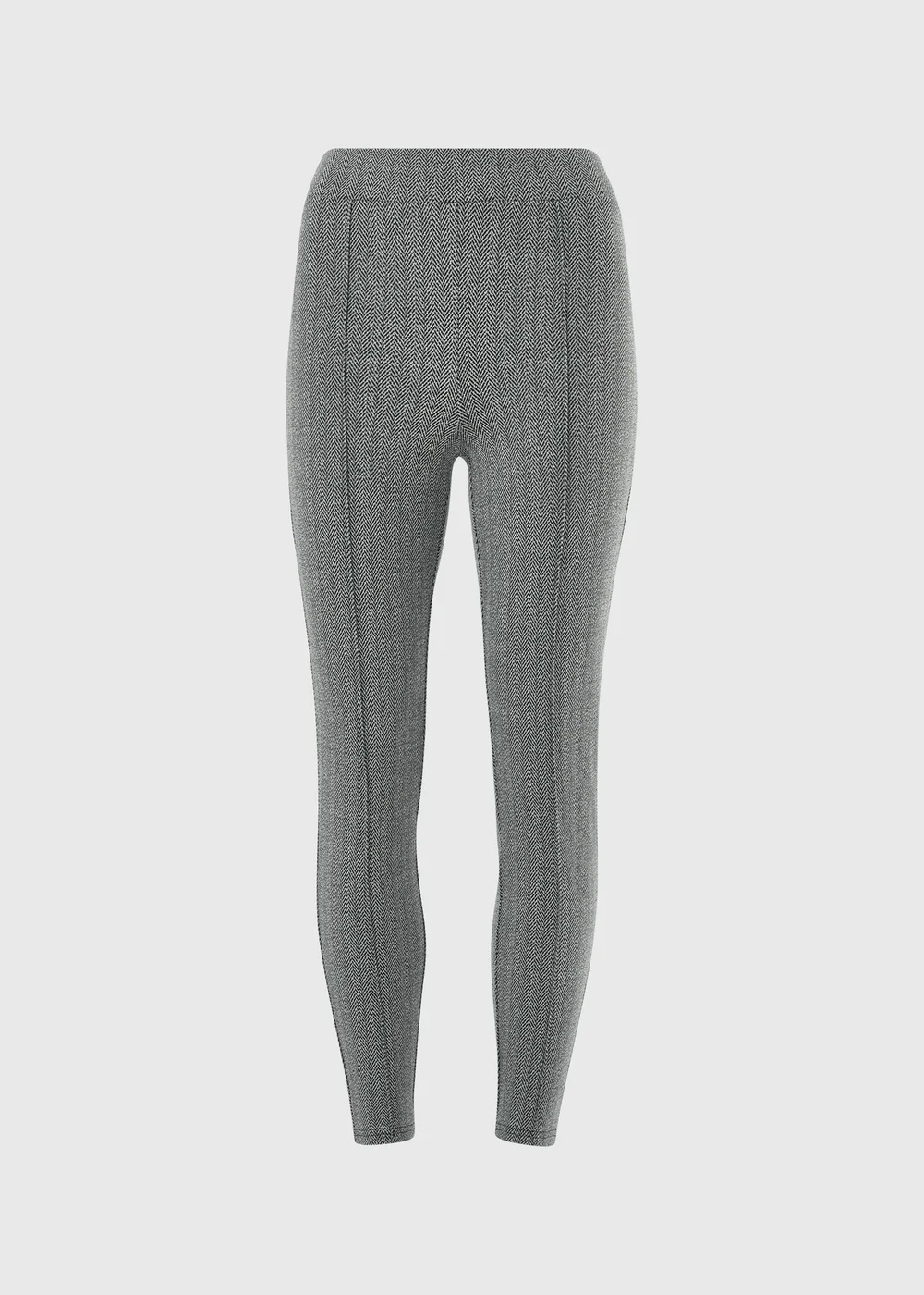 Black Herringbone Leggings - 18 Image 3