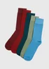 5 Pack Plain Multi Socks - Size 12-14 Image 1
