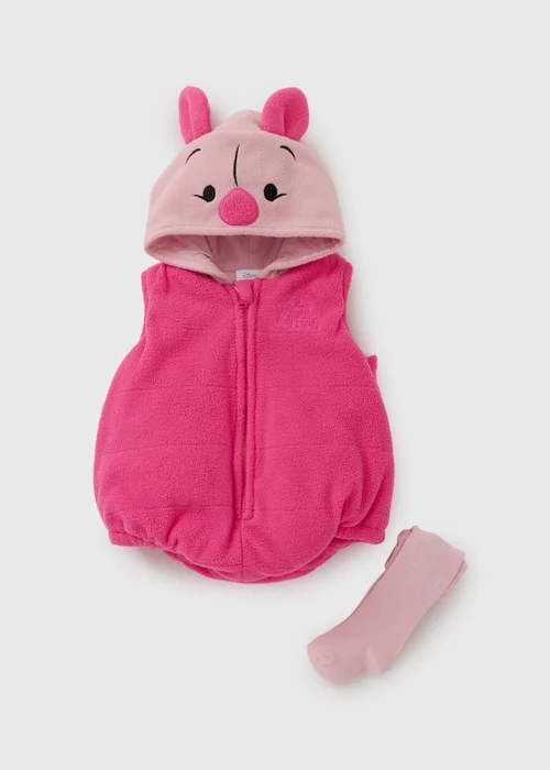 Winnie The Pooh Baby Pink Piglet Padded Suit Set (Newborn-23mths) - Age 0 - 3 Months Image 1